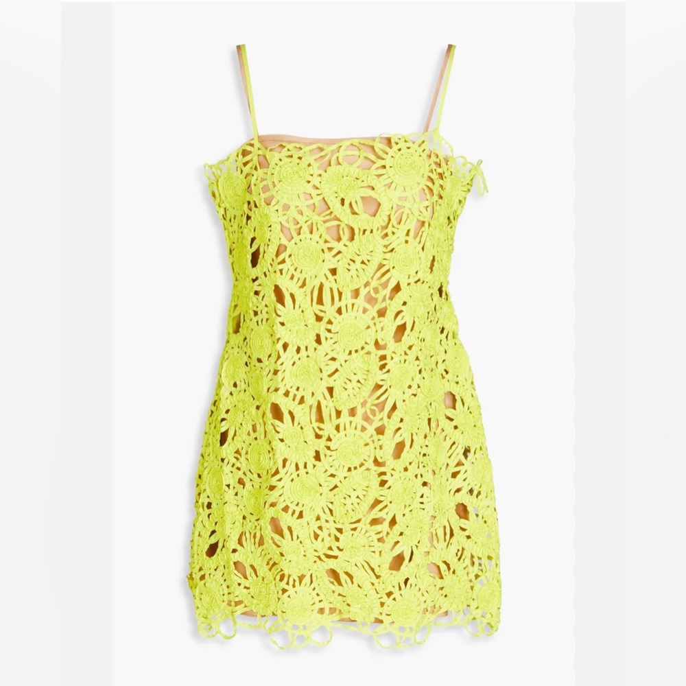 CULT GAIA Shaunez Macrame Mini Dress